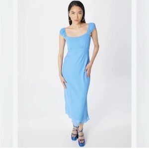 Abercrombie blue midi dress